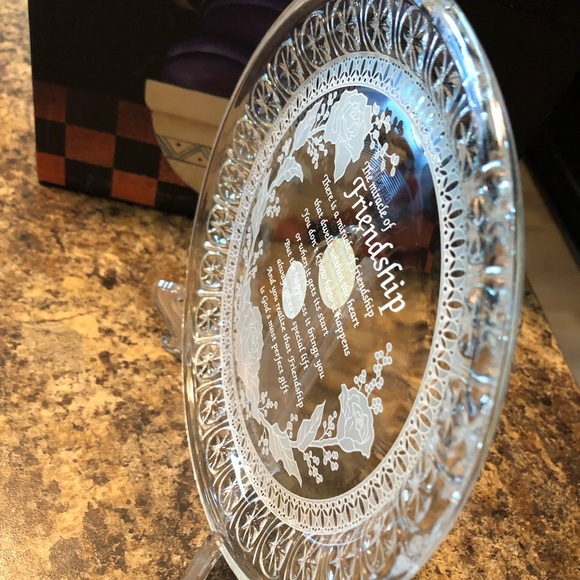 Crystal friendship plate - Picture 4 of 7